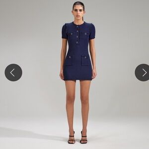 Self Portrait Mini Knit Dress